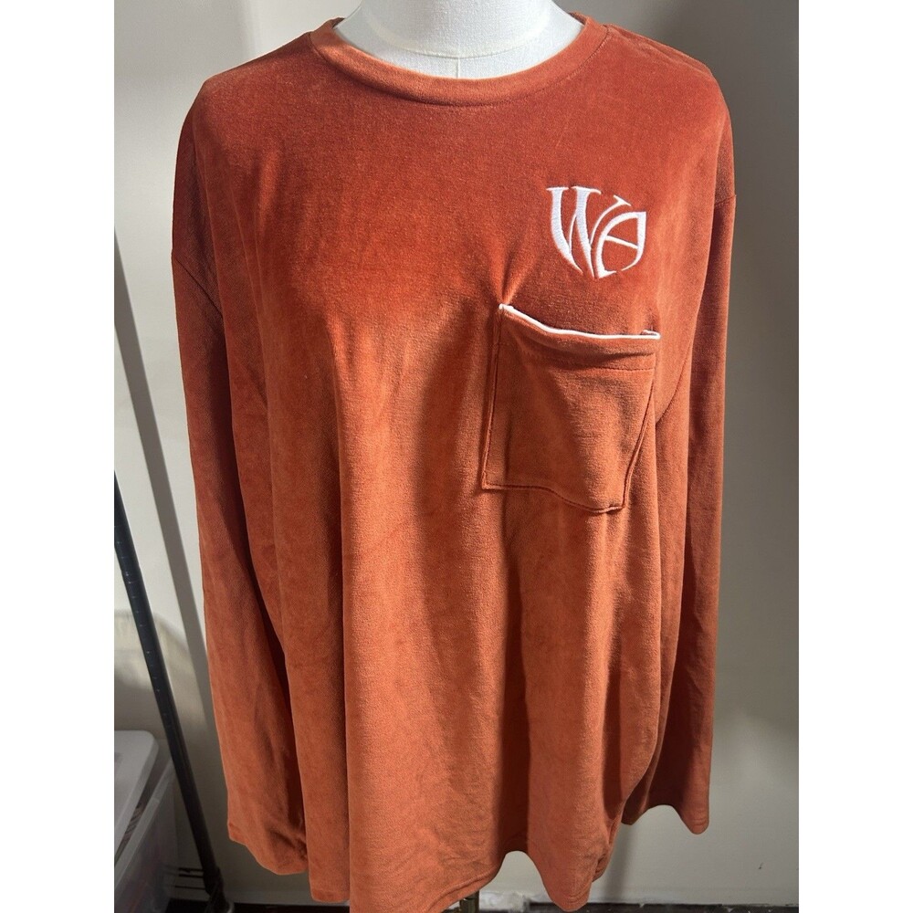 WA Whole Armour Women's Top 2XL Rust Long Sleeves Pocket NEW FREE SHIPPING 086